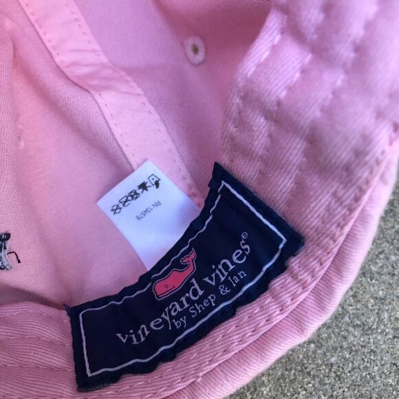 VINEYARD VINES Baseball Dad Hat Unisex Adult Pink Whale Logo Adjustable Cap​​​ - Picture 5 of 6